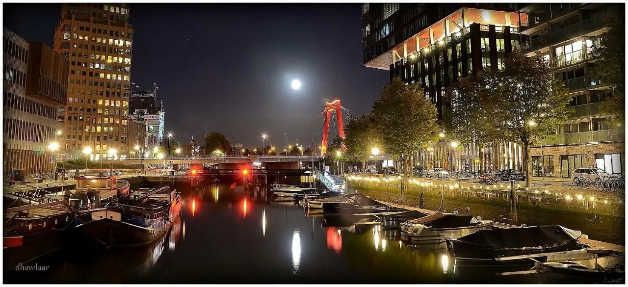 Wikkelboats at Wijnhaven Hotel Rotterdam Holland